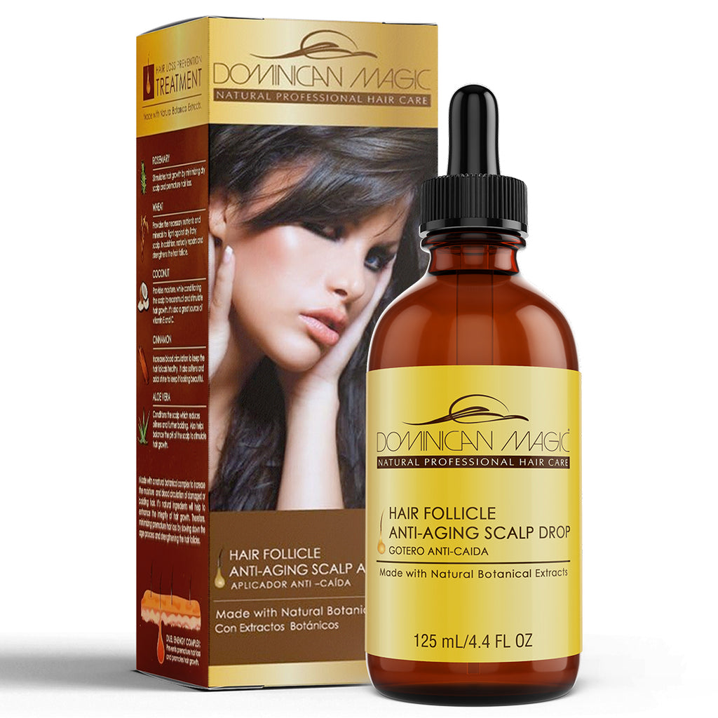 Dominican Magic Hair Follicle Revitalizing Scalp drops 4.4 Oz / 2.01 Oz (Gotas Para la Caída) - Dominican magic