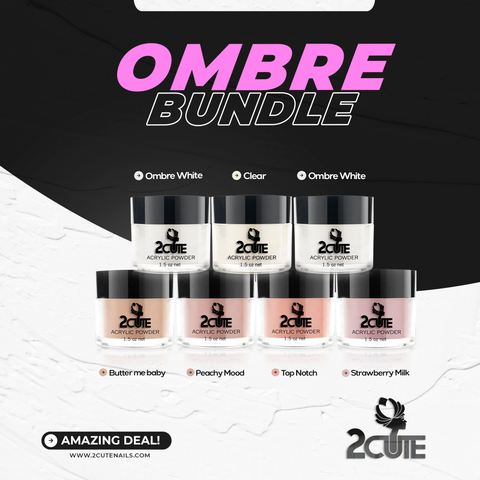 Ombre Bundle 1 FREE Clear Acrylic - Dominican magic